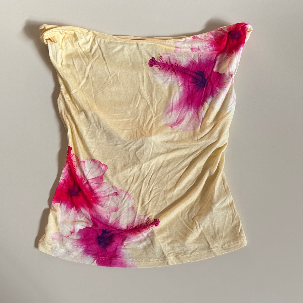 Wild Fable Yellow and Pink Floral Camisole - Picture 2 of 5